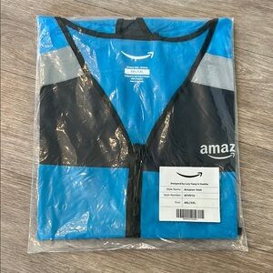 Amazon Flex / DSP Blue reflective safety Zip-Up Delivery Driver Vest 4 XL / 5 XL